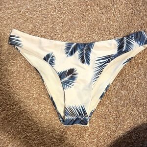 Shein Swim Bikini Bottoms Palm Leaf Pattern